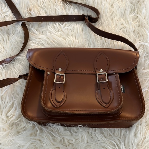 Zatchels British Made Leather Satchel - Picture 1 of 7